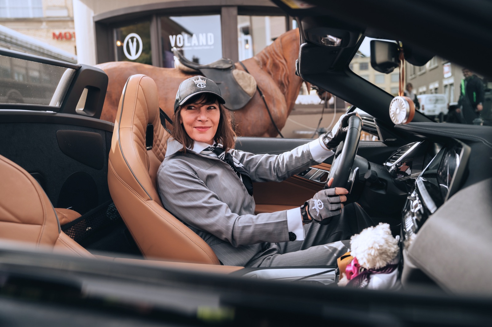 A GT Queens member behind the wheel